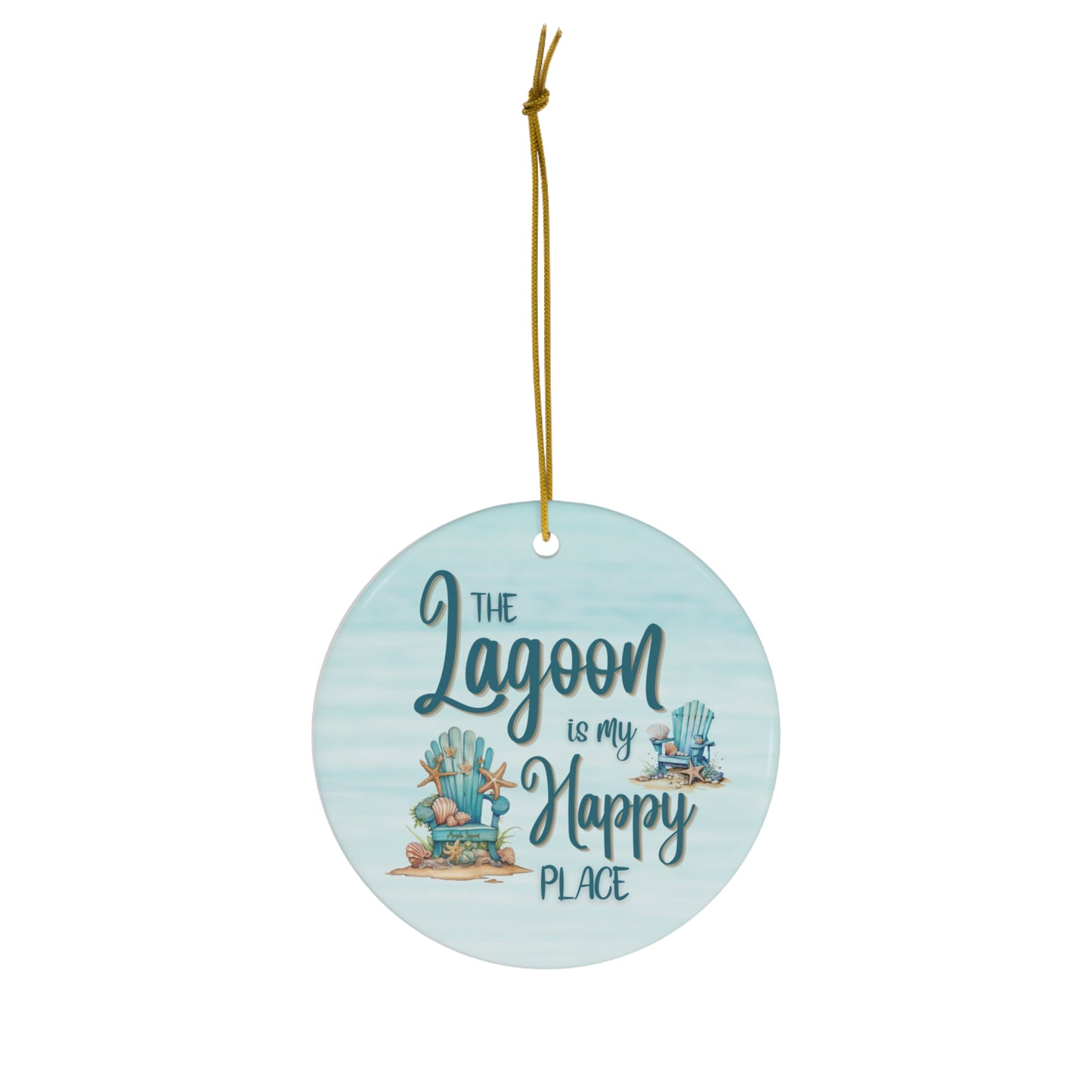 The Happy Place Ceramic Ornament