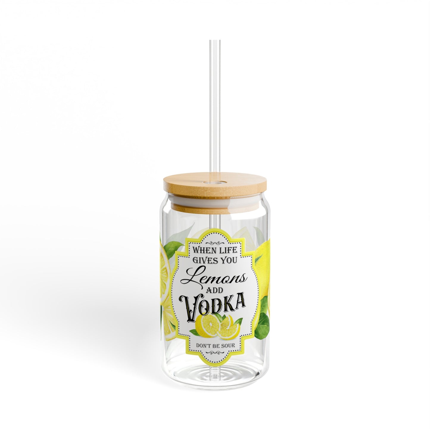 Lemon Sipper Glass, 16oz