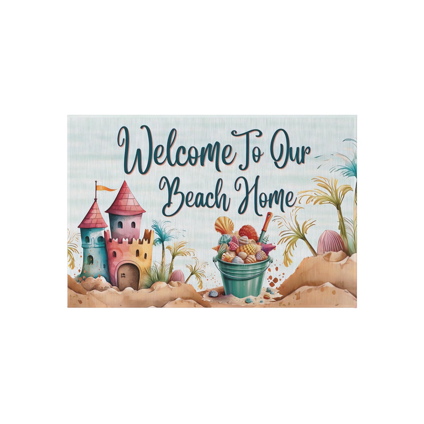 Welcome To Our Beach Home Rug