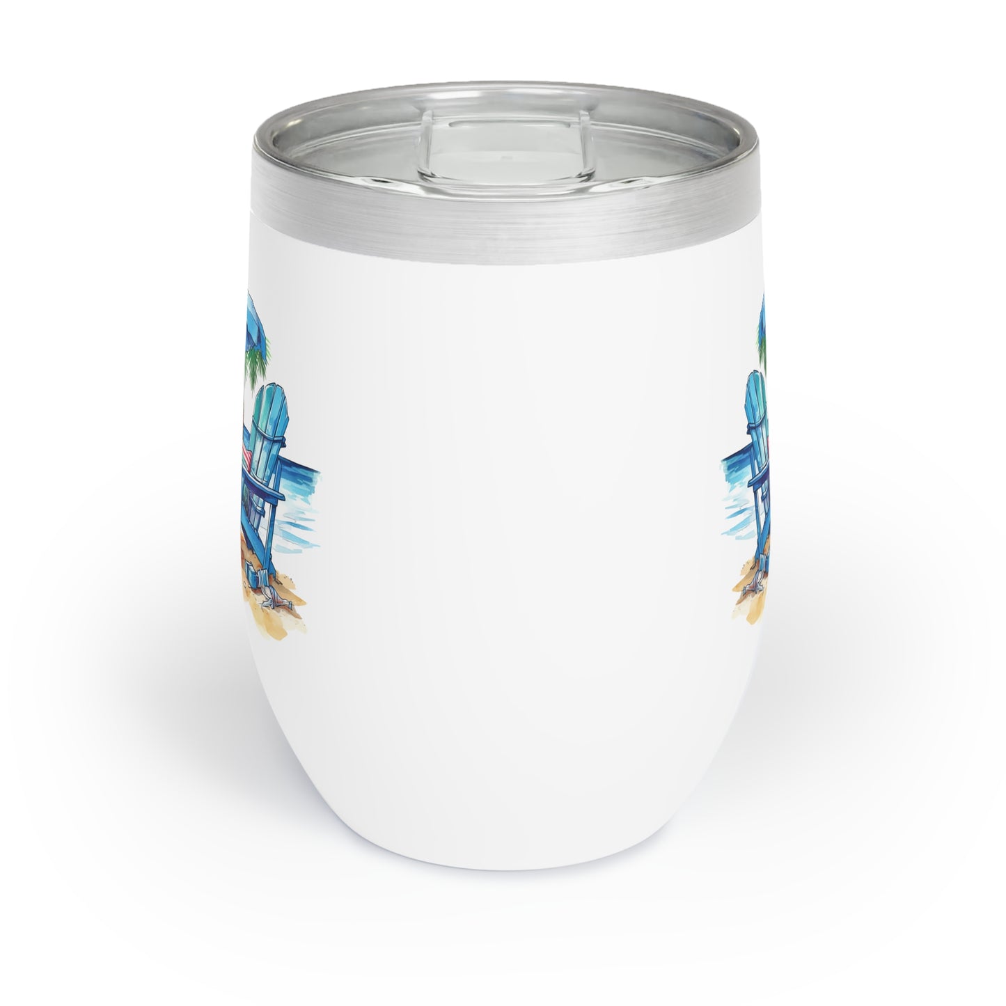 The Beach is Calling Chill Wine Tumbler