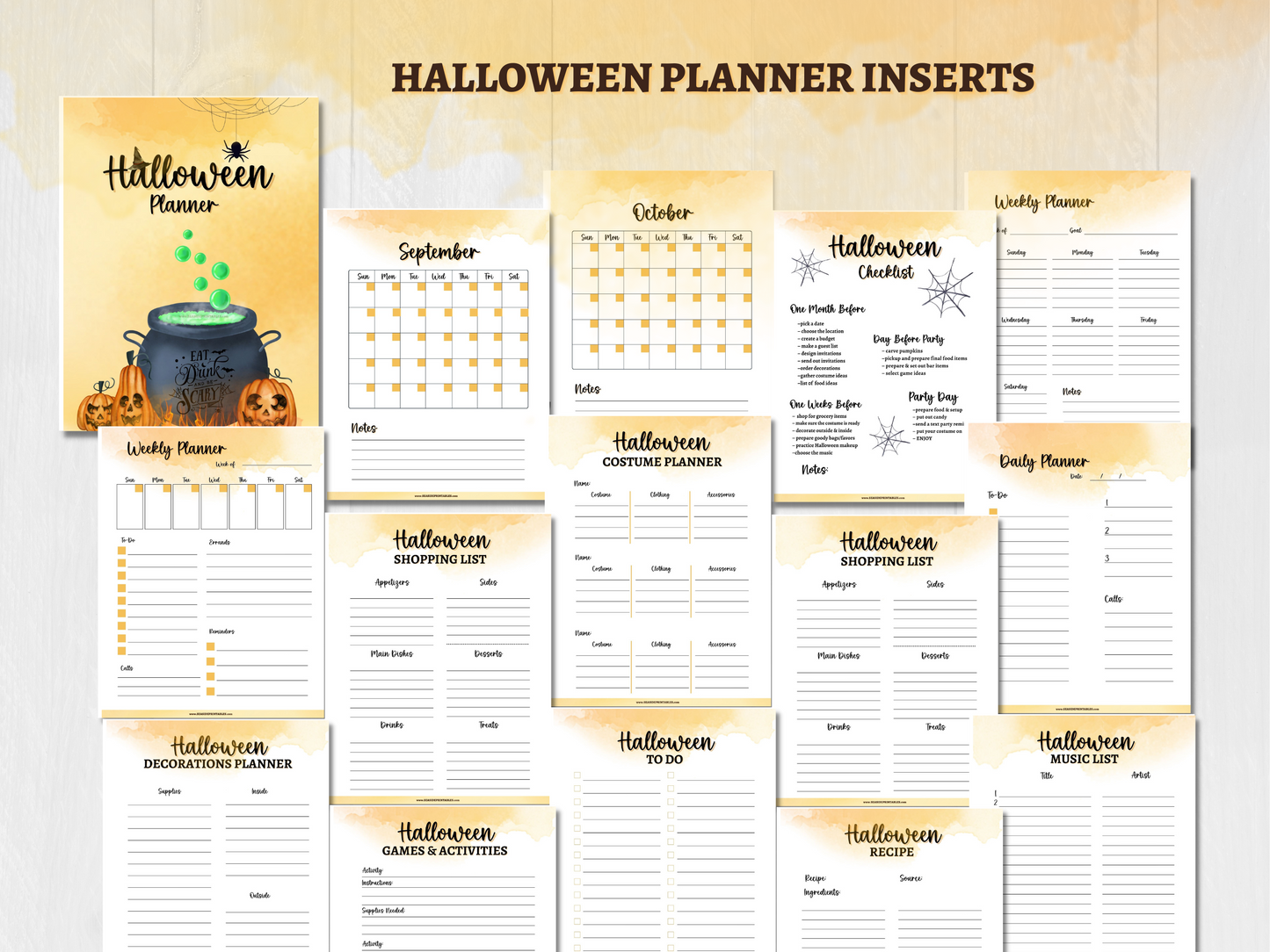 Happy Halloween Party Planner