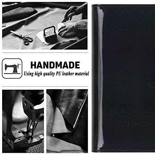 Toplive A5 Binder 6 Round Ring Binder Leather Budget Planner Notebook Cover for A5 Filler Paper Laser Pink with Magnetic Buckle Closure
