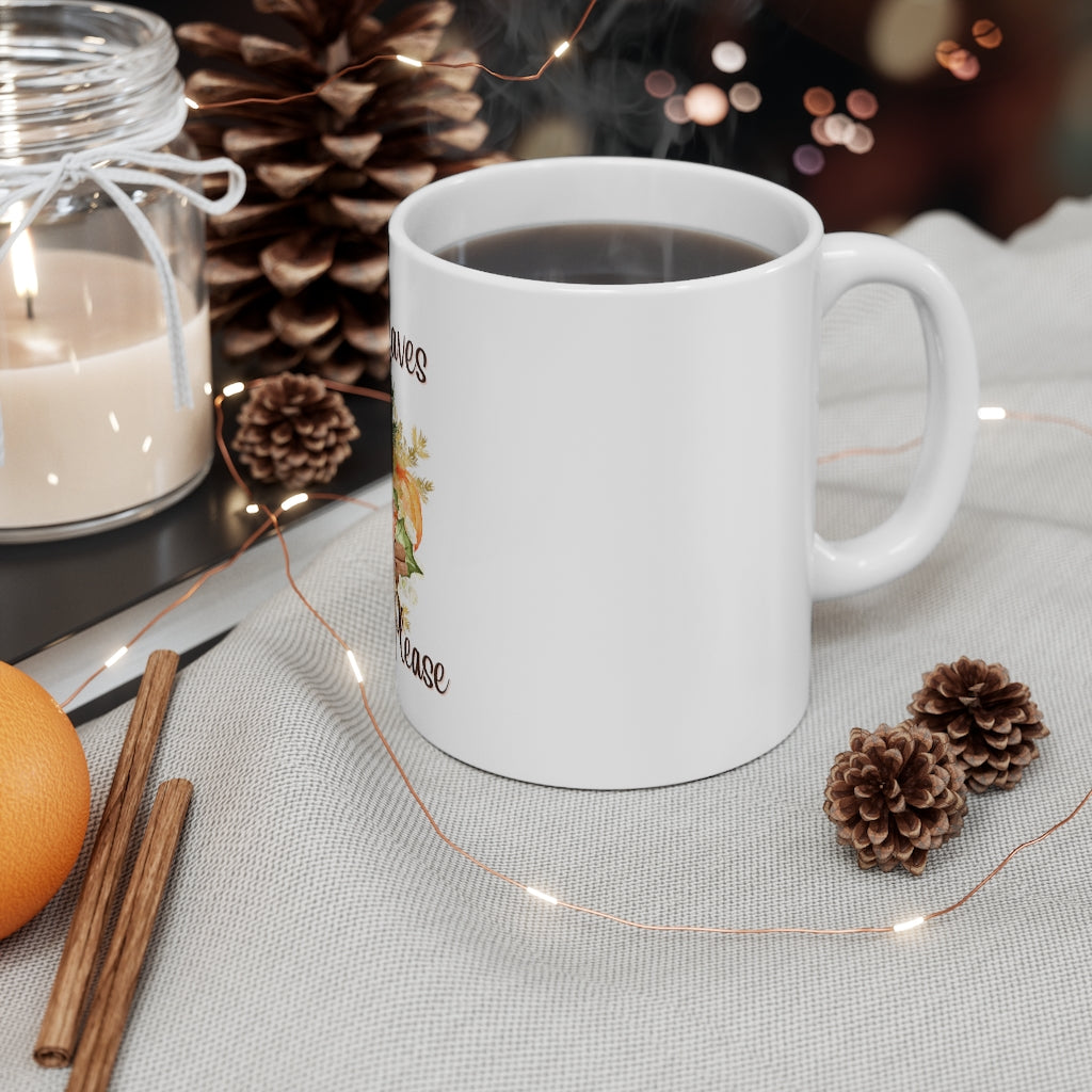 Pumpkin Please Ceramic Coffee Cups, 11oz
