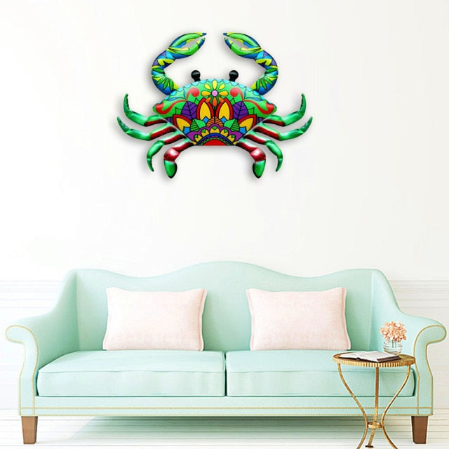 Coastal Ocean Sea Metal Hanging Wall Art Decor for Outdoor or Indoor