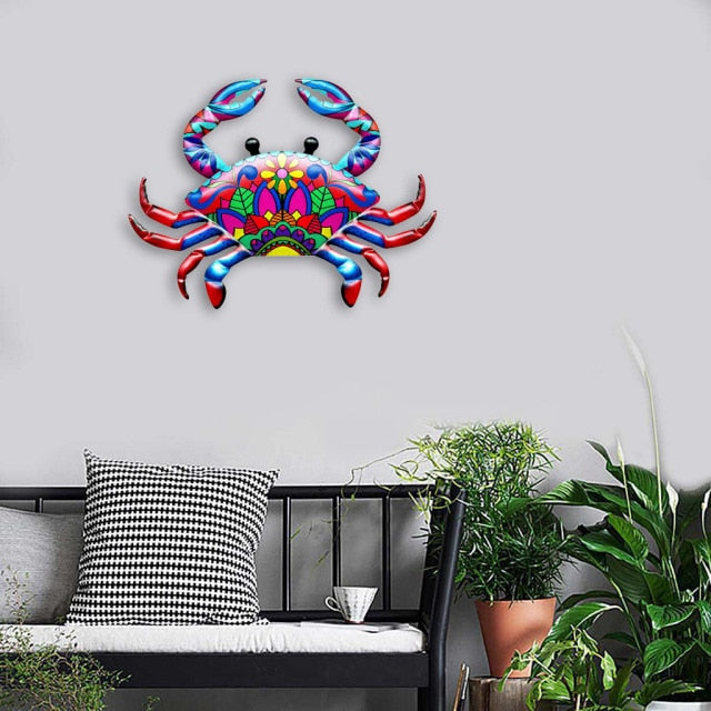 Coastal Ocean Sea Metal Hanging Wall Art Decor for Outdoor or Indoor