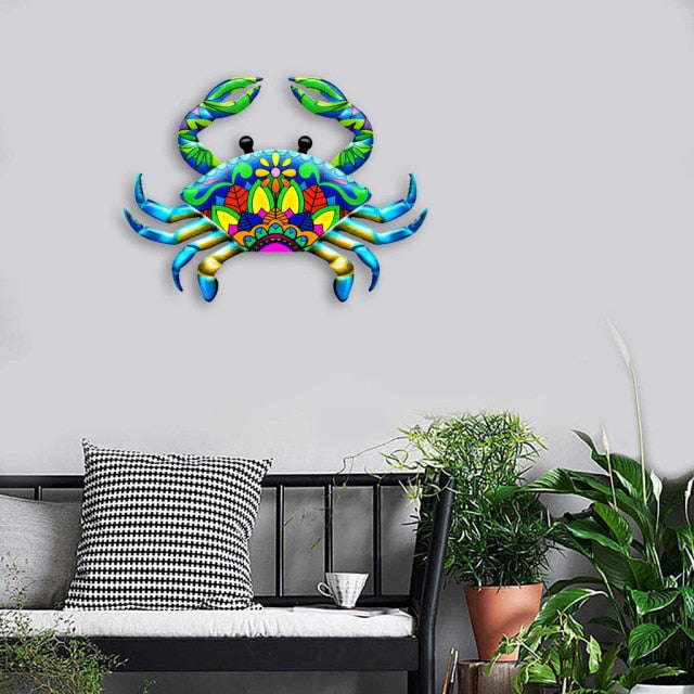 Coastal Ocean Sea Metal Hanging Wall Art Decor for Outdoor or Indoor