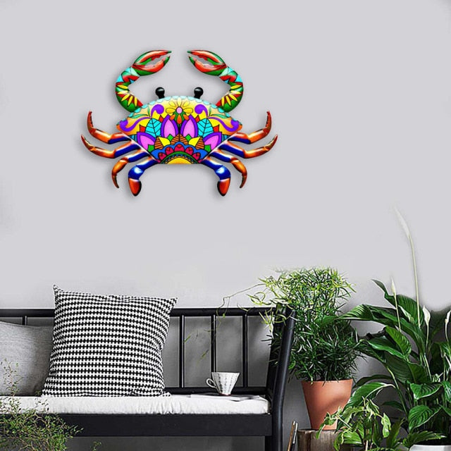 Coastal Ocean Sea Metal Hanging Wall Art Decor for Outdoor or Indoor