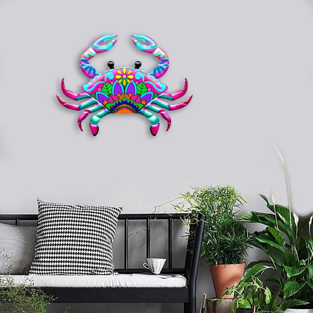 Coastal Ocean Sea Metal Hanging Wall Art Decor for Outdoor or Indoor