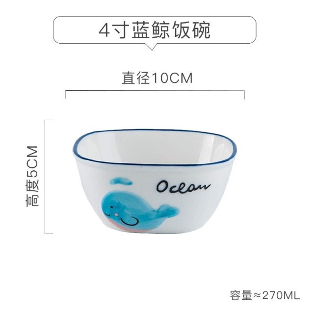 Children's dishes and cutlery set lovely creative bowls household dishes odd shaped dishes health ceramics gift baby dinnerware