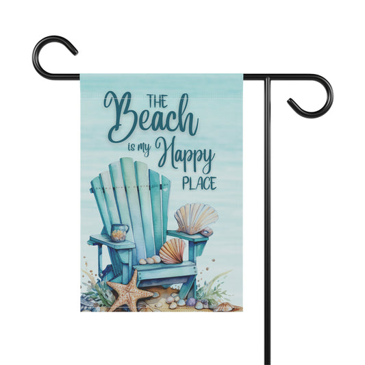 Happy Place Garden Chair Flag