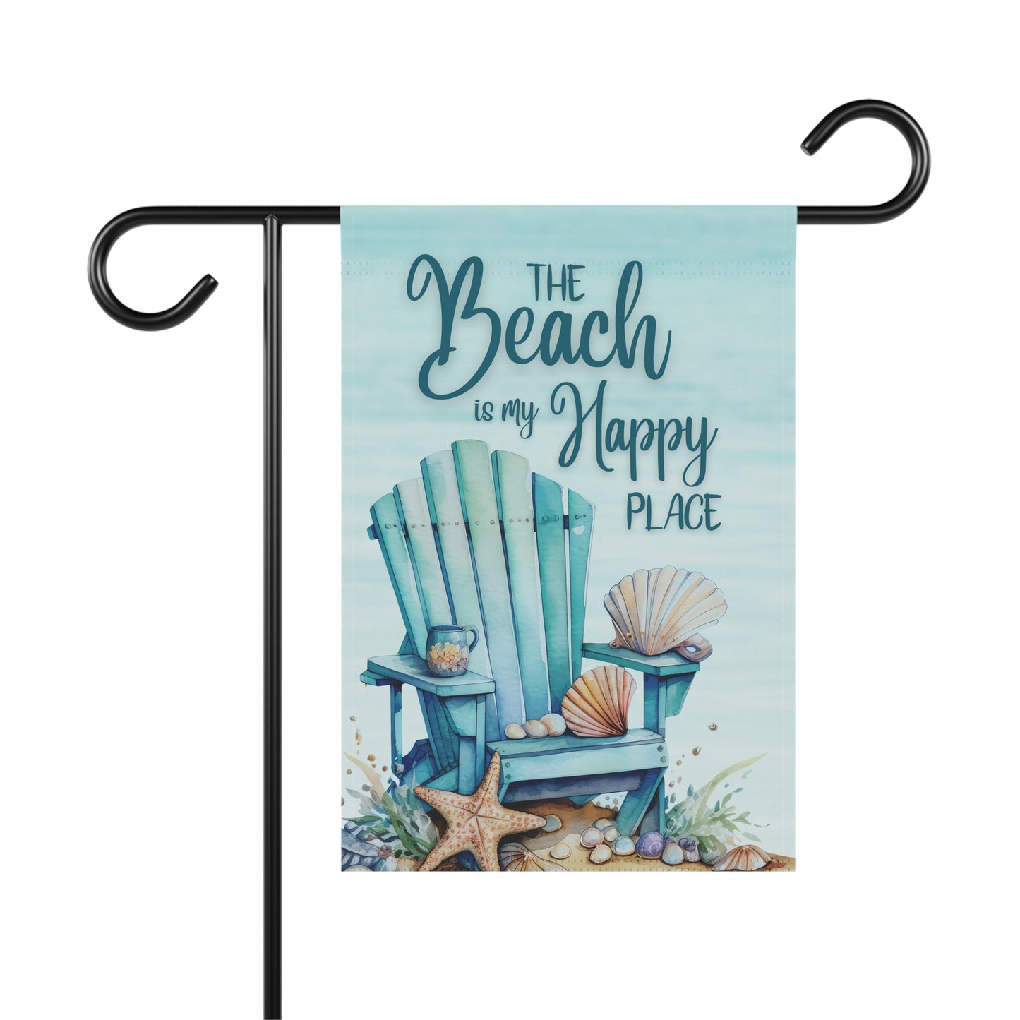Happy Place Garden Chair Flag