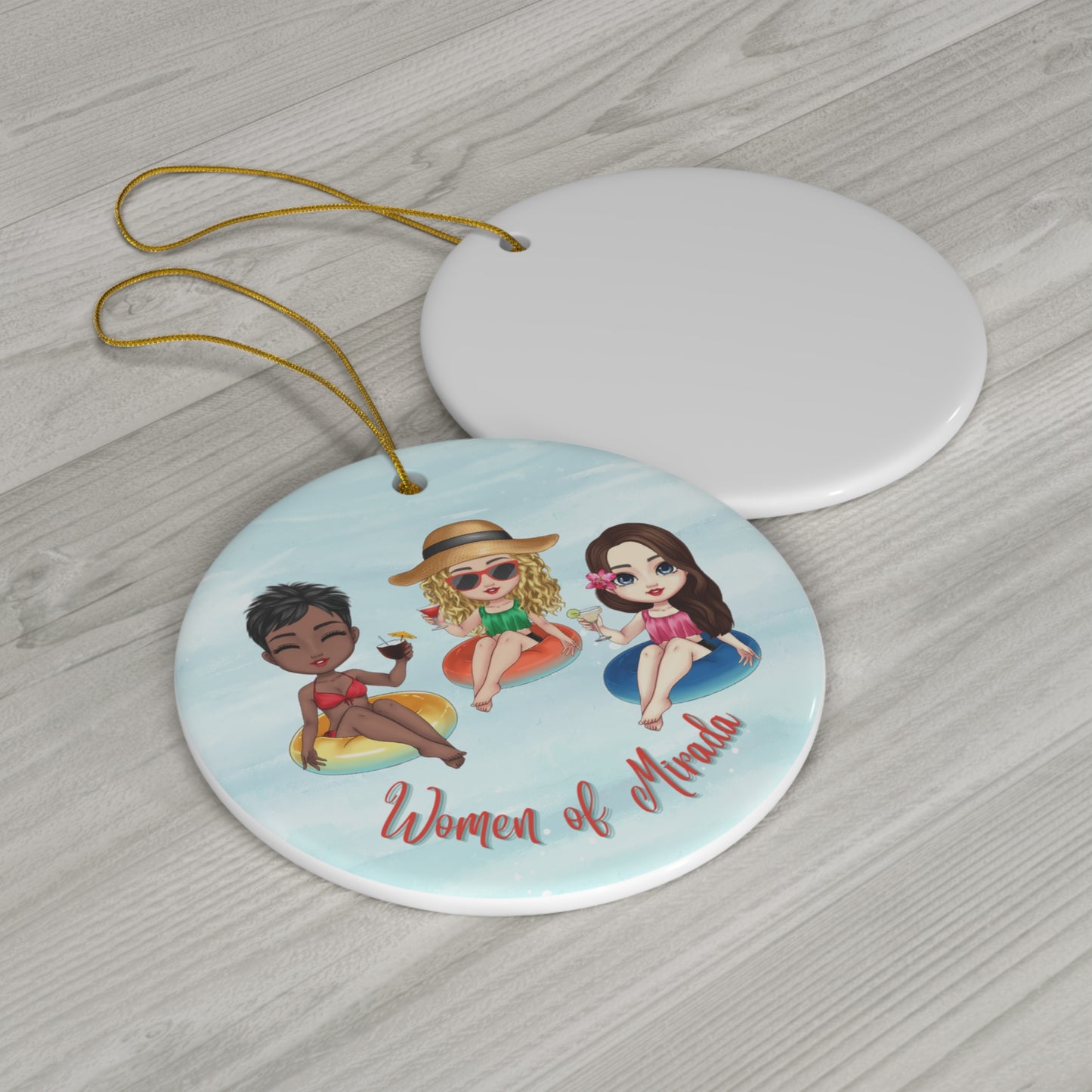 Ceramic Ornament, 4 Shapes