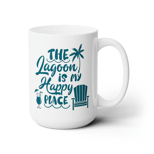 The Lagoon Is My Happy Place Coffee Mug Ceramic Coffee Mug 15oz