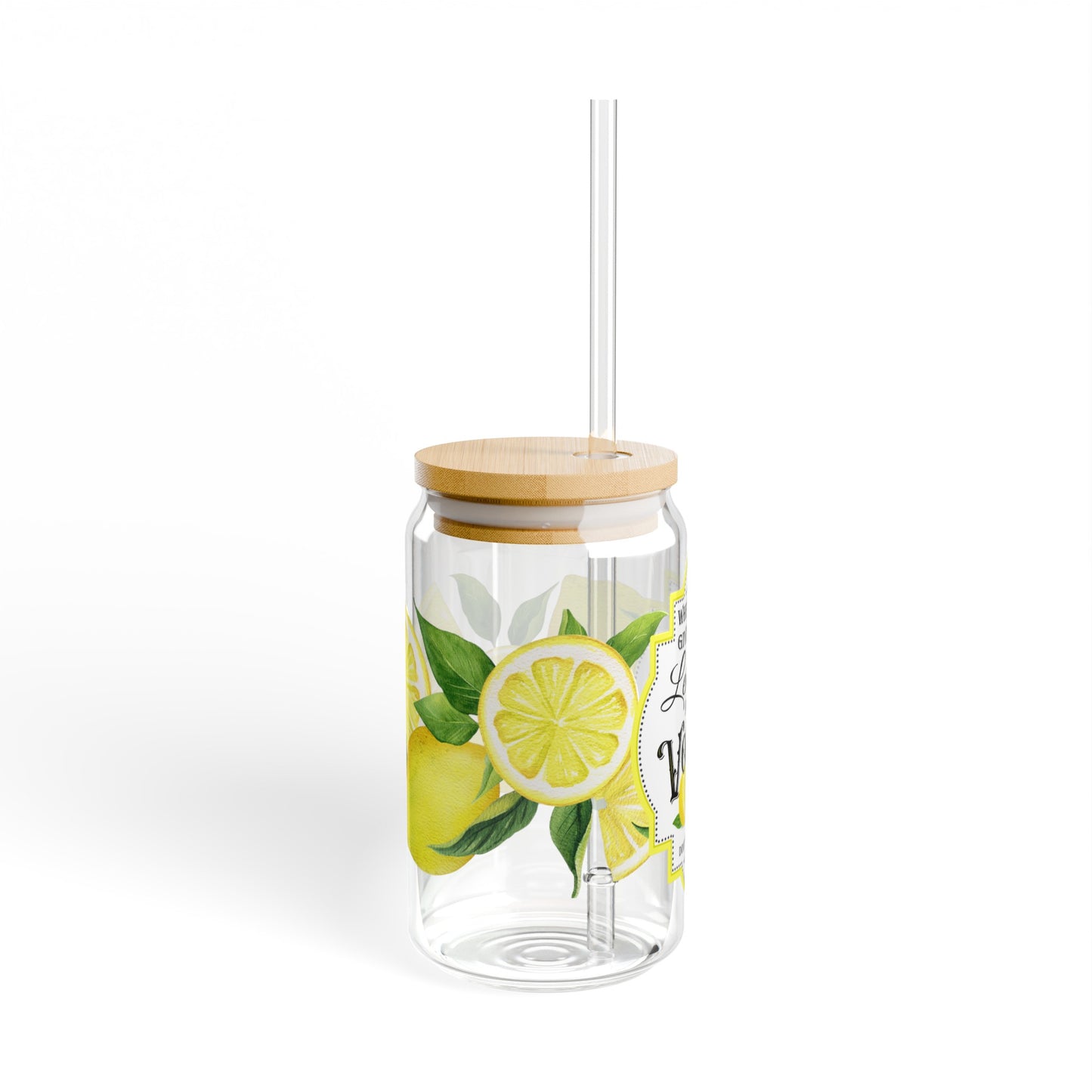 Lemon Sipper Glass, 16oz