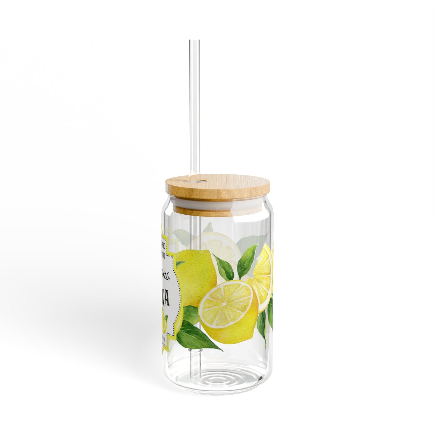 Lemon Sipper Glass, 16oz