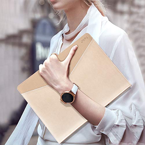 Toplive A5 Binder 6 Round Ring Binder Leather Budget Planner Notebook Cover for A5 Filler Paper Laser Pink with Magnetic Buckle Closure