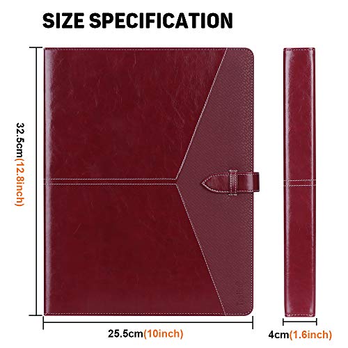 Toplive A5 Binder 6 Round Ring Binder Leather Budget Planner Notebook Cover for A5 Filler Paper Laser Pink with Magnetic Buckle Closure