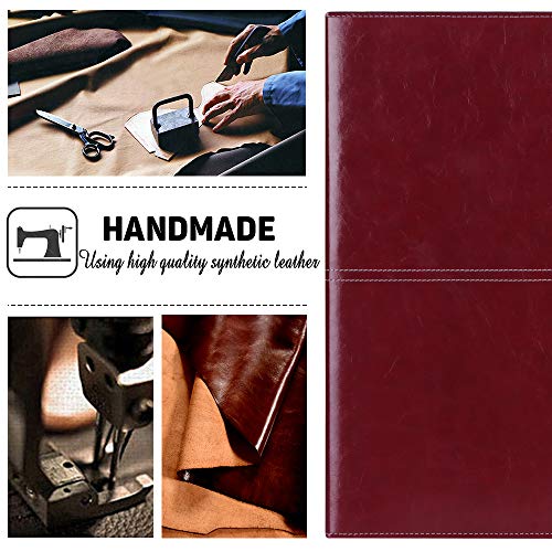 Toplive A5 Binder 6 Round Ring Binder Leather Budget Planner Notebook Cover for A5 Filler Paper Laser Pink with Magnetic Buckle Closure