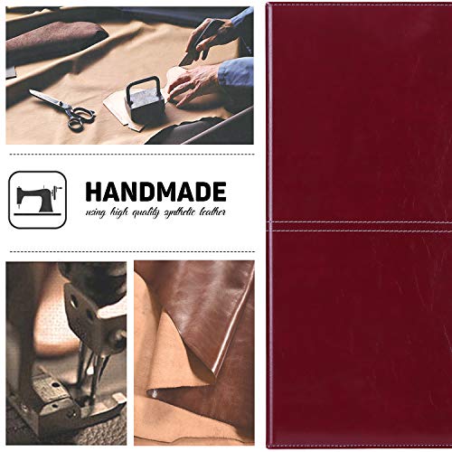 Toplive A5 Binder 6 Round Ring Binder Leather Budget Planner Notebook Cover for A5 Filler Paper Laser Pink with Magnetic Buckle Closure