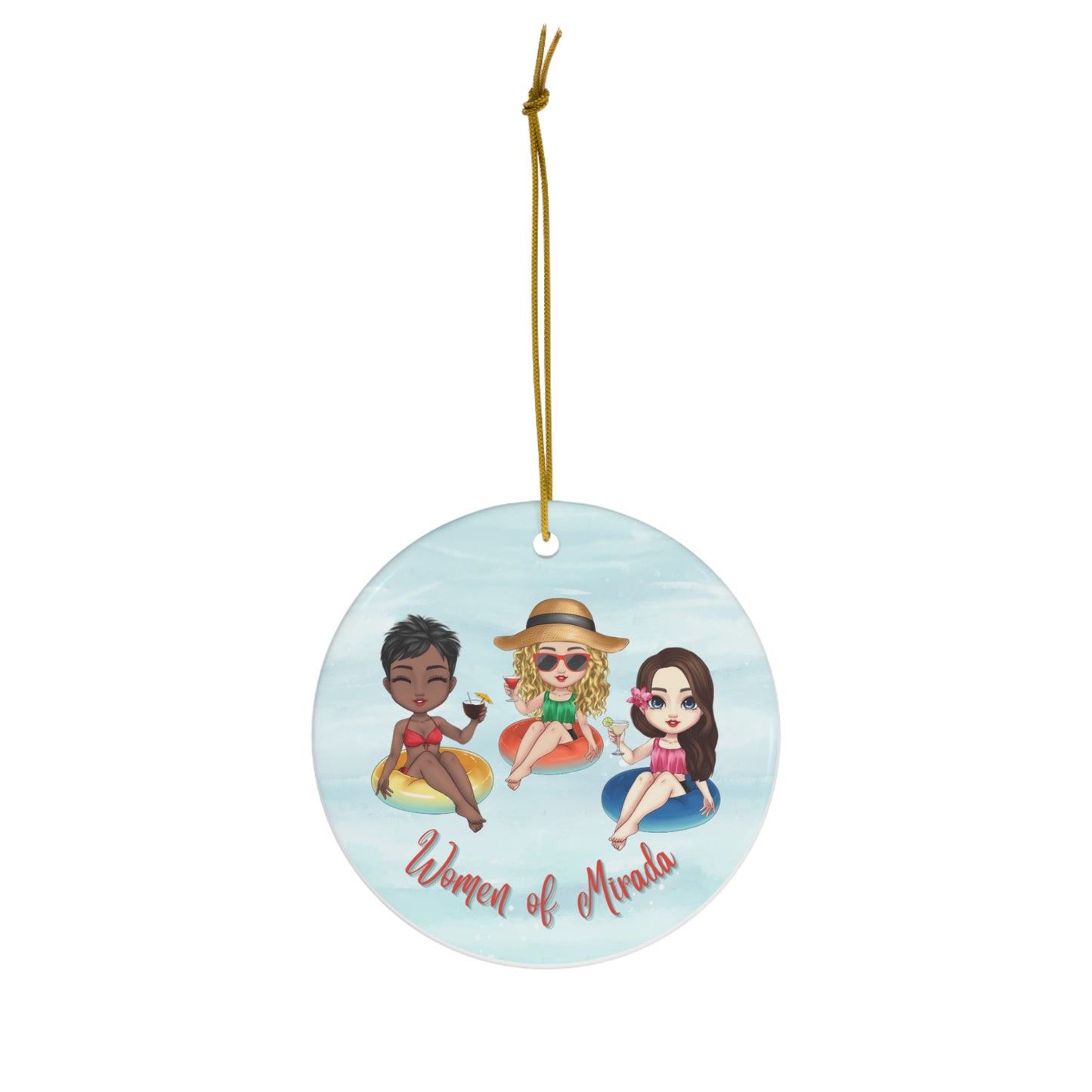 Ceramic Ornament, 4 Shapes