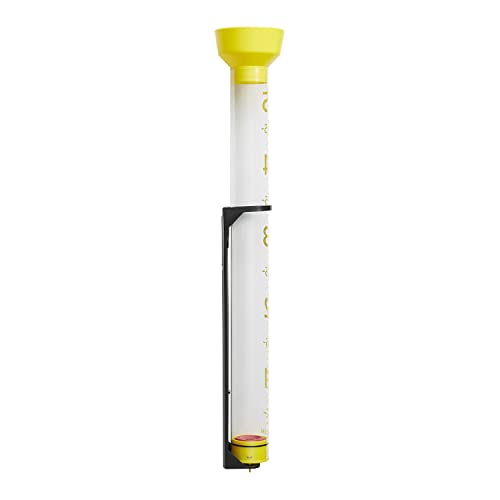 Taylor 5 Inch Capacity Jumbo JR Rain Gauge, Yellow
