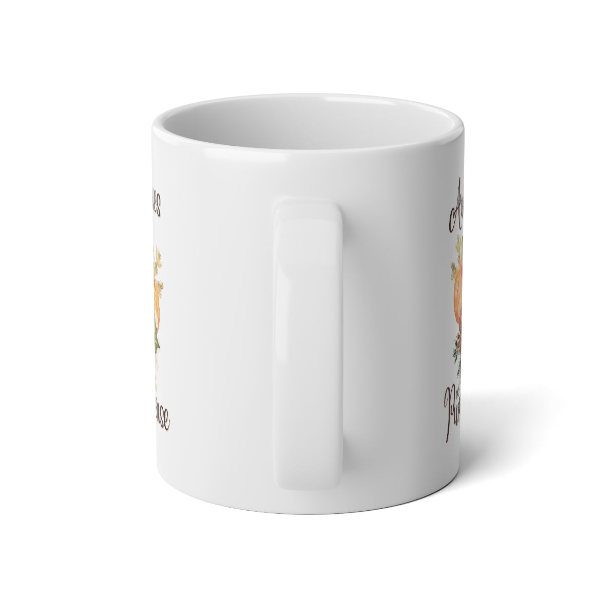 Autumn Leaves, Pumpkins Please Jumbo Mug, 20oz