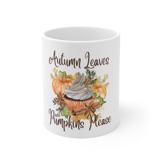 Pumpkin Please Ceramic Coffee Cups, 11oz